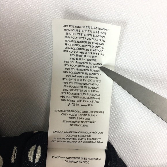 Michael Kors Woman Print Off The Shoulder Black White Blouse - Picture 7 of 7